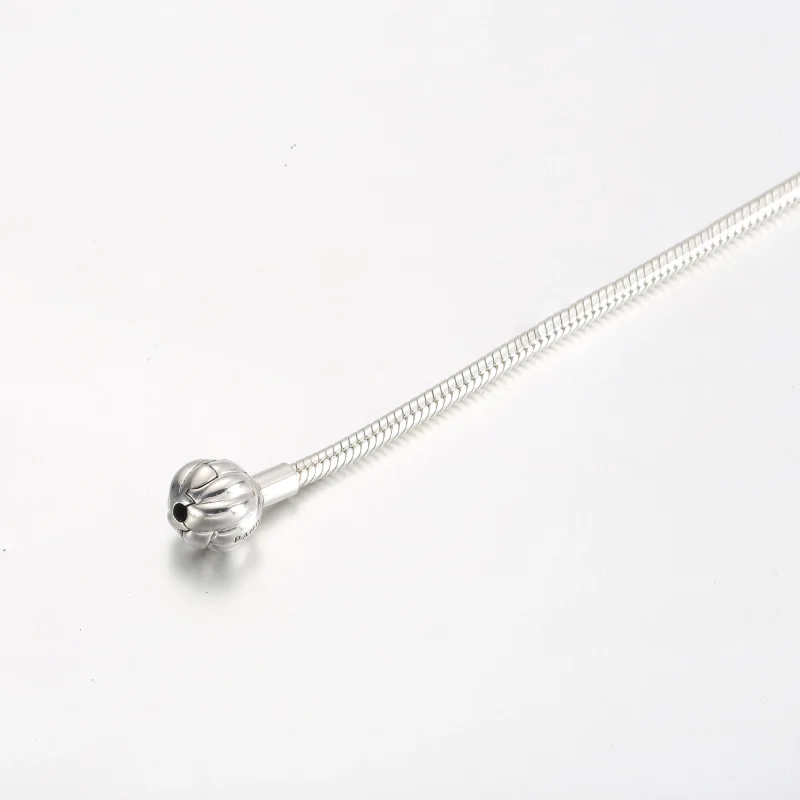 (imagem para) Bracelete de corrente cobra em prata esterlina com fivela de nó do amor - 592422 - Visualizar 4