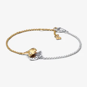 (imagem para) Bracelete de corrente Pandora Ginkgo em prata esterlina e banhada a ouro 14k - 562427C01