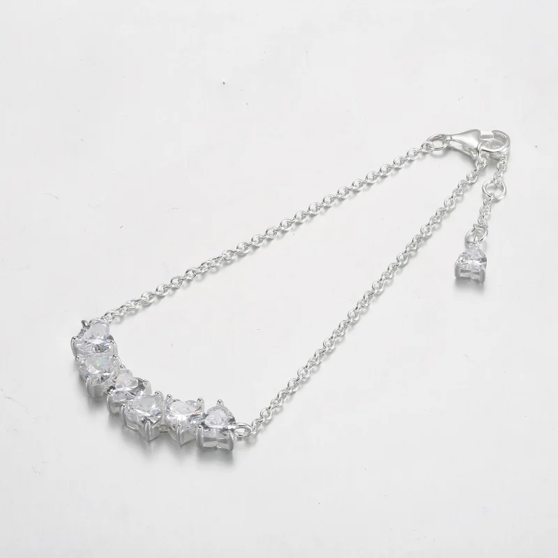 (imagem para) Bracelete Pandora de Corações Infinitos Cintilantes - 591162C01 - Visualizar 4