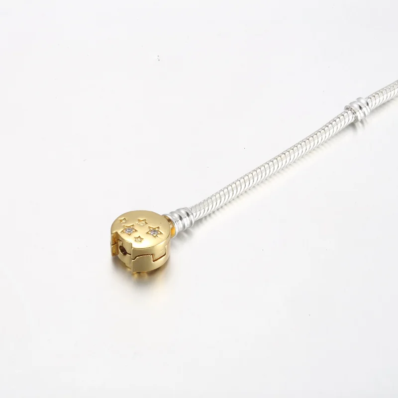 (imagem para) Bracelete Pandora Moments Cobra com Fivela de Estrela Cadente - 562205C01 - Visualizar 3