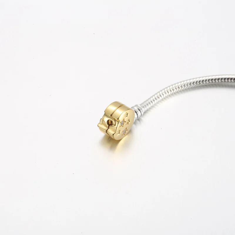 (imagem para) Bracelete Pandora Moments Cobra com Fivela de Estrela Cadente - 562205C01 - Visualizar 5