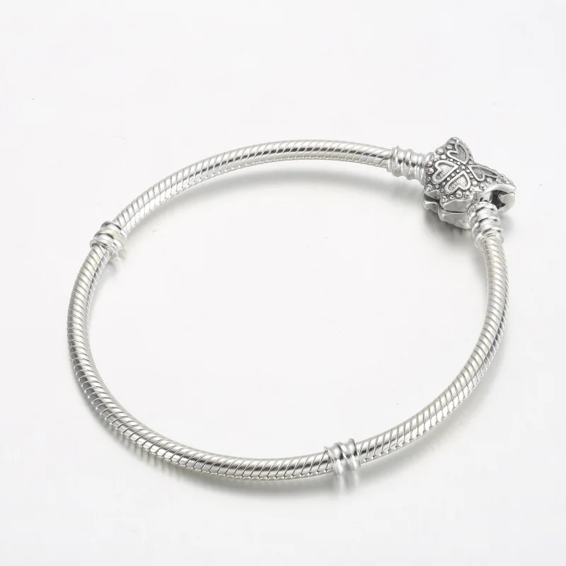 (imagem para) Bracelete Pandora Moments de Cobra com Fecho Borboleta - 590782C01 - Visualizar 2