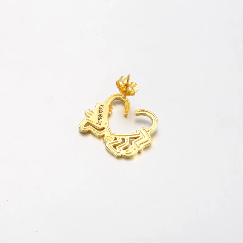 (imagem para) Brinco de Argola Coração Caminhante Keith Haring™ x Pandora - 262221C01 - Visualizar 4