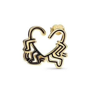 (imagem para) Brinco de Argola Coração Caminhante Keith Haring™ x Pandora - 262221C01