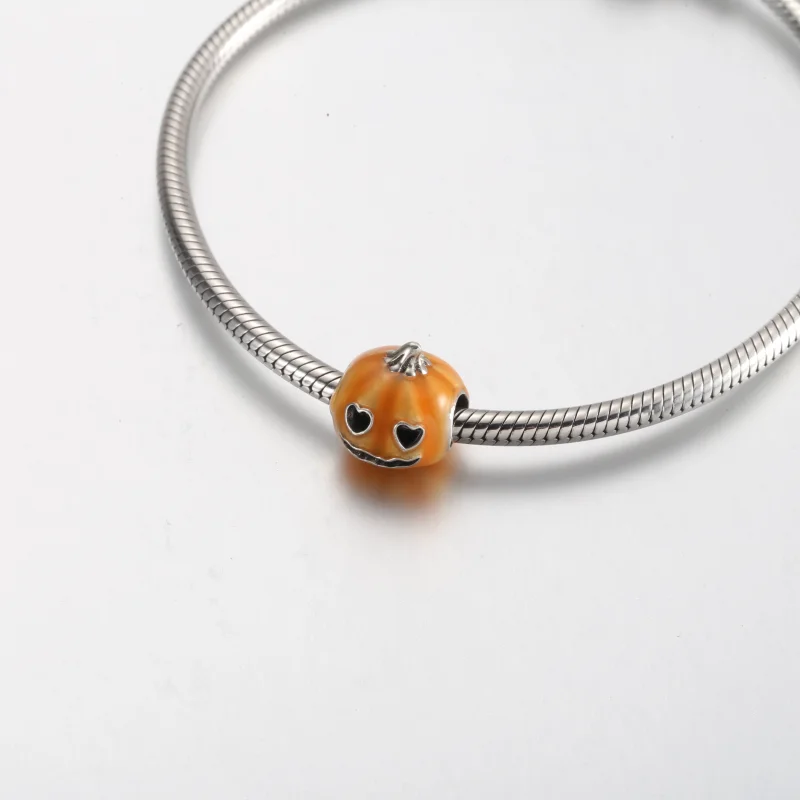 (imagem para) Charm Abóbora Assustadora Fosforescente da Pandora - 792291C01 - Visualizar 5