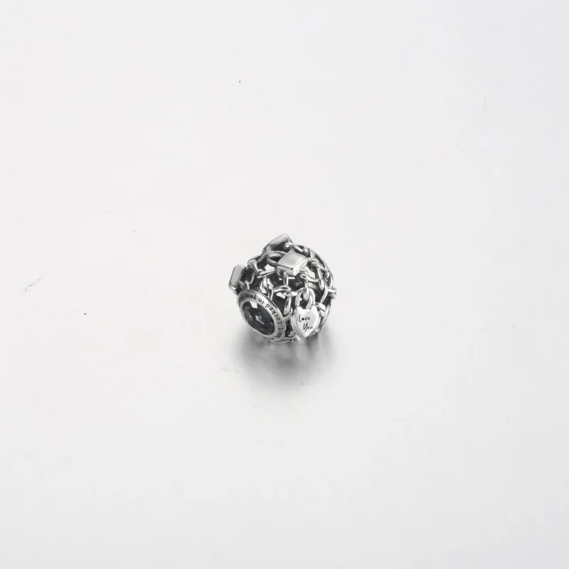 (imagem para) Charm Cadeado com Elos de Corrente Vazada Pandora - 790071C00 - Visualizar 3