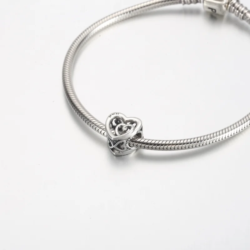 (imagem para) Charm Corações Infinitos Entrelaçados Pandora - 790800C00 - Visualizar 5