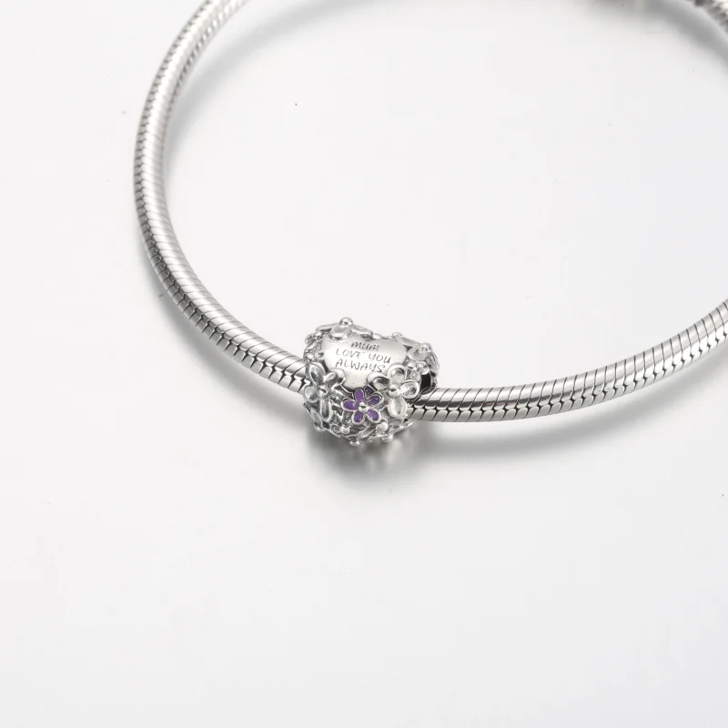 (imagem para) Charm Coração de Margarida para Mãe Pandora - 791155C01 - Visualizar 5