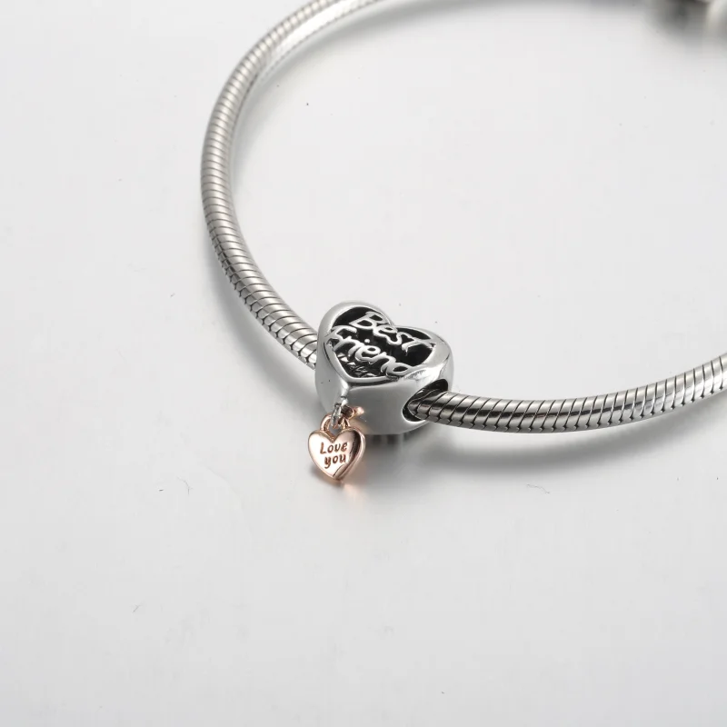 (imagem para) Charm Coração Melhor Amigo Pandora Love You - 782243C00 - Visualizar 5