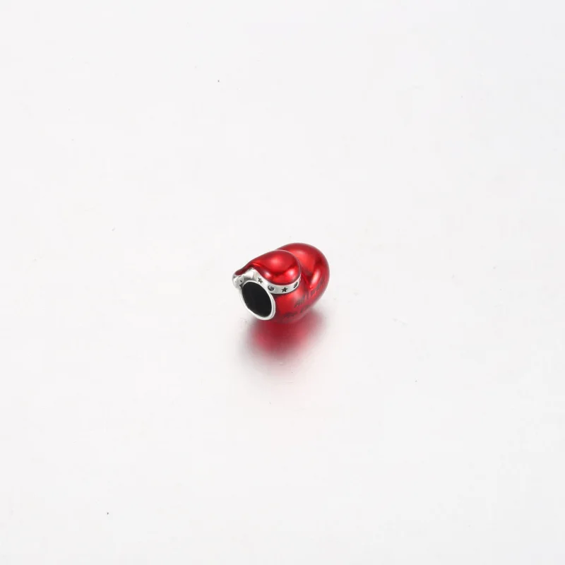 (imagem para) Charm Coração Natalino Vermelho Metálico Pandora - 792336C01 - Visualizar 4