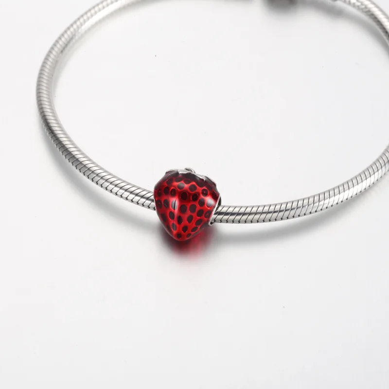 (imagem para) Charm de Morango com Sementes Pandora - 791681C01 - Visualizar 5