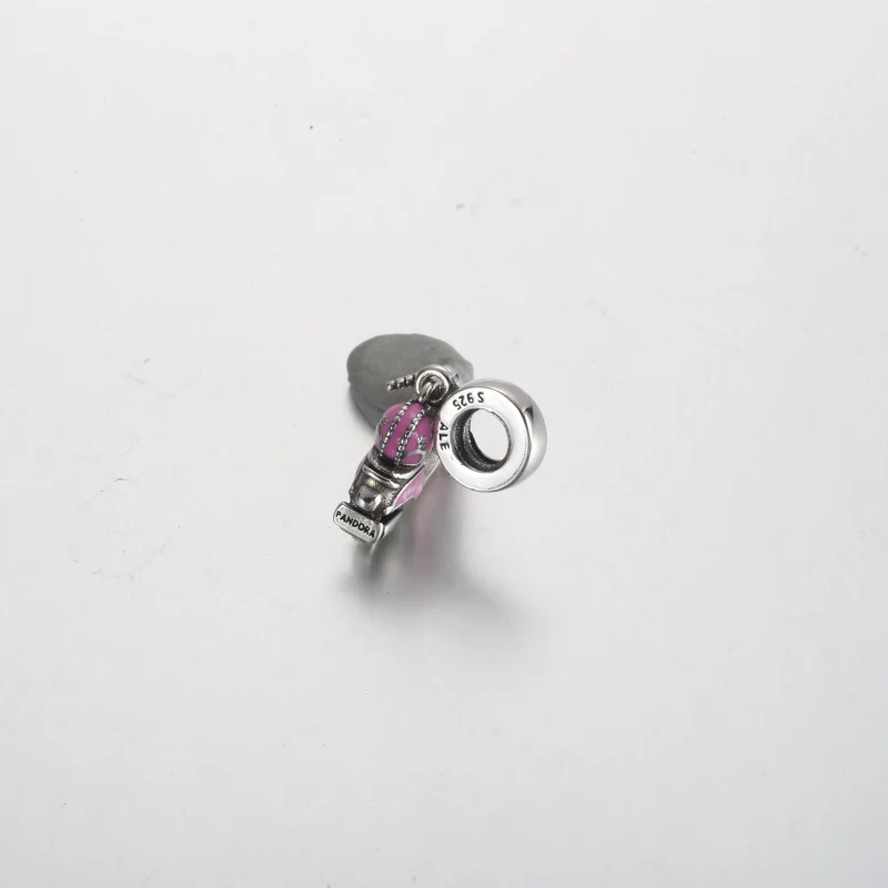 (imagem para) Charm de Pingente de Scooter Rosa Pandora - 791057C01 - Visualizar 4