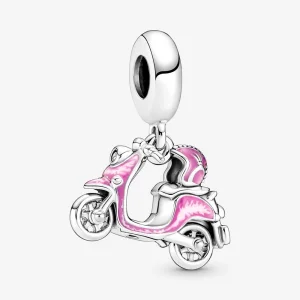 (imagem para) Charm de Pingente de Scooter Rosa Pandora - 791057C01