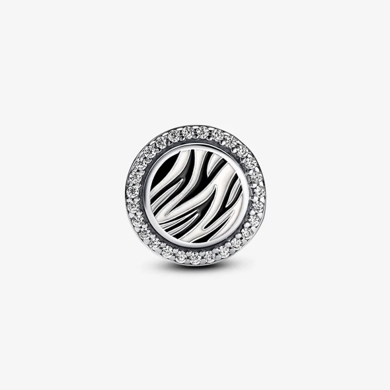(imagem para) Charm de prata esterlina com estampa de zebra Pandora - 792016CZ_E025 - Visualizar 6