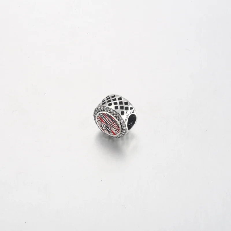 (imagem para) Charm de prata esterlina com estampa de zebra rosa Pandora - 792016CZ_E026 - Visualizar 2