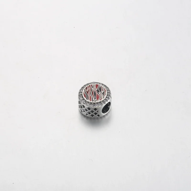 (imagem para) Charm de prata esterlina com estampa de zebra rosa Pandora - 792016CZ_E026 - Visualizar 3