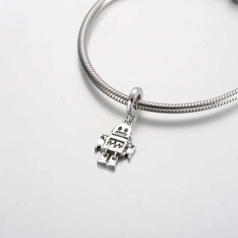 (imagem para) Charm de Robô Bestie Bot com Pingente da Pandora - 792250C01 - Visualizar 4