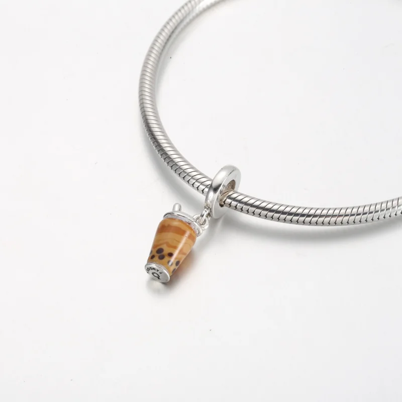 (imagem para) Charm de Suspensão de Bubble Tea em Vidro Murano Pandora - 791685C01 - Visualizar 4