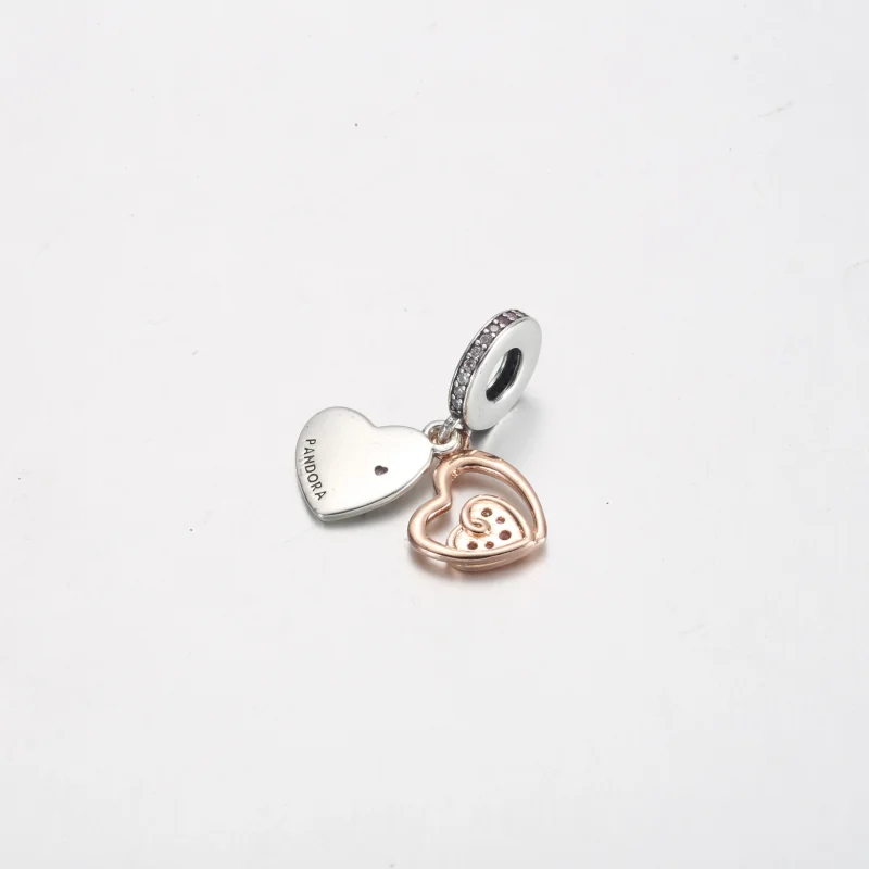 (imagem para) Charm Duplo de Corações Infinitos Entrelaçados Pandora - 781020C01 - Visualizar 3