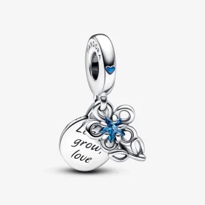 (imagem para) Charm Duplo de Flor Desabrochando Pandora - 792293C01
