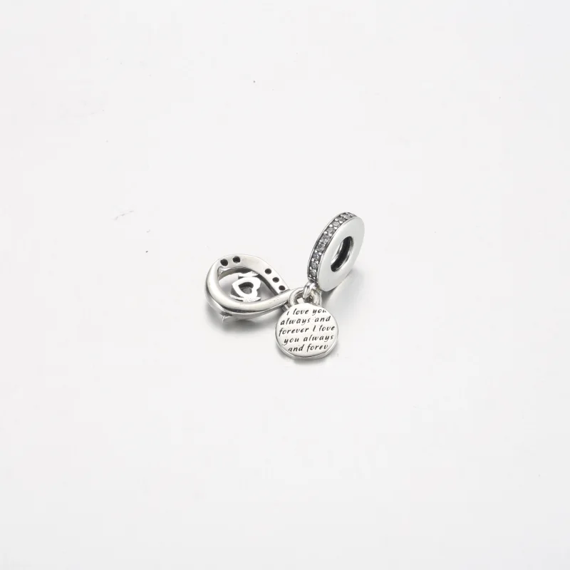 (imagem para) Charm Duplo Pingente Infinito Pavé para Mãe Pandora - 791468C01 - Visualizar 3