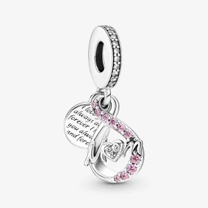 (imagem para) Charm Duplo Pingente Infinito Pavé para Mãe Pandora - 791468C01