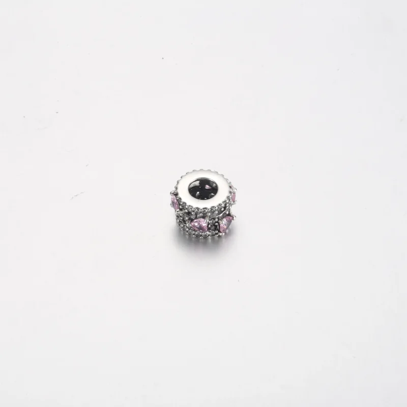 (imagem para) Charm Pandora Brilhante Três Corações com Halo Triplo - 791161C01 - Visualizar 4