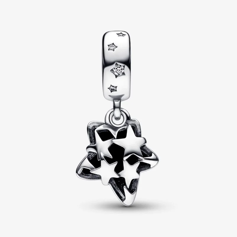 (imagem para) Charm Pandora Celestial Galaxy Star Murano com Pingente - 792368C01 - Visualizar 5