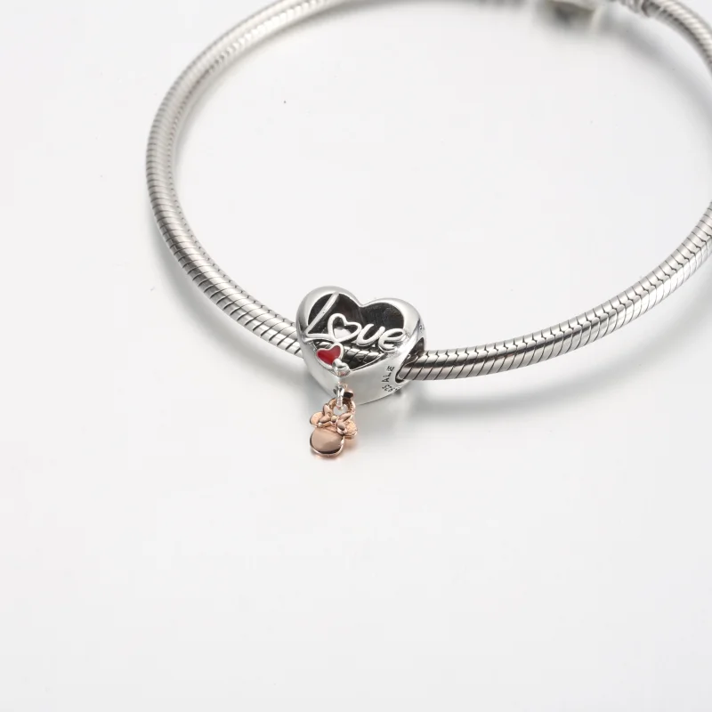 (imagem para) Charm Pandora Disney Minnie Mouse Coração de Mãe - 781142C01 - Visualizar 5