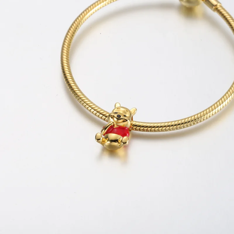 (imagem para) Charm Pandora Disney Ursinho Puff - 762212C01 - Visualizar 5