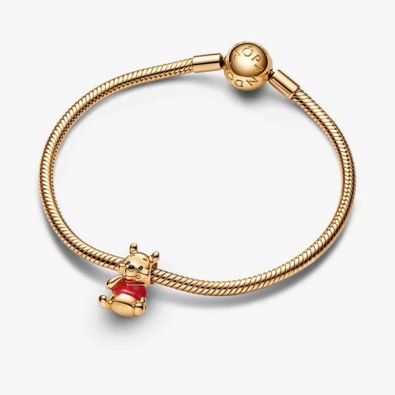 (imagem para) Charm Pandora Disney Ursinho Puff - 762212C01 - Visualizar 8
