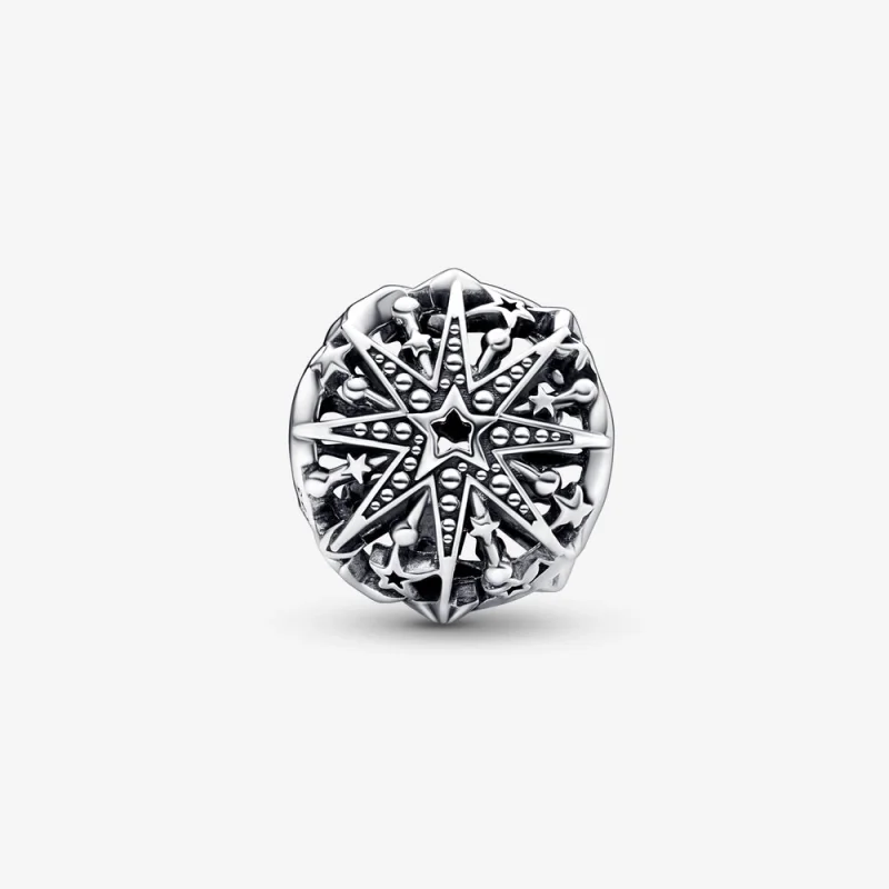 (imagem para) Charm Pandora Floco de Neve Celestial - 792360C00 - Visualizar 5