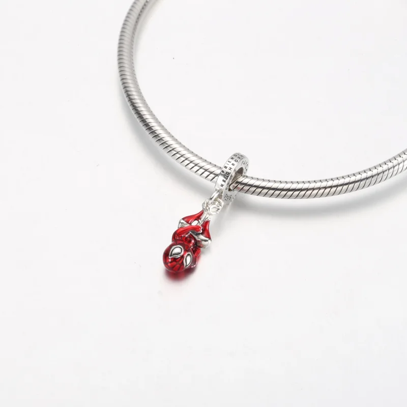 (imagem para) Charm Pendurado Marvel Homem-Aranha da Pandora - 792323C01 - Visualizar 4