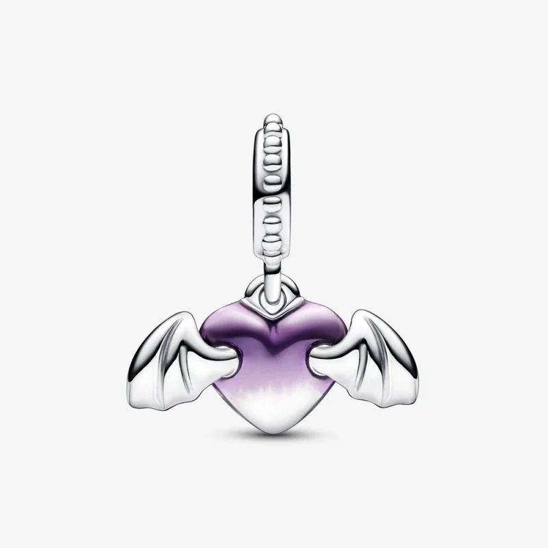 (imagem para) Charm Pingente de Coração Alado Vampiro Pandora - 792290C01 - Visualizar 5