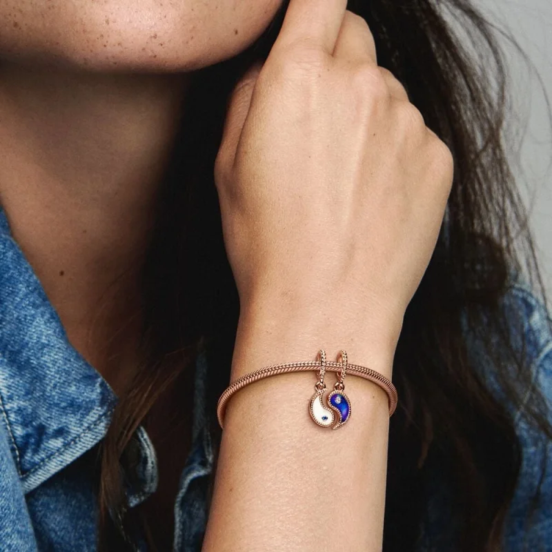 (imagem para) Charm Pingente Duplo Divisível Yin & Yang Cintilante Pandora - 780098C01 - Visualizar 5