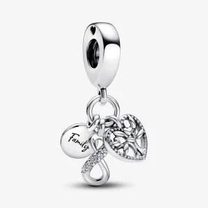 (imagem para) Charm Tripla Pingente Infinito Família Pandora - 792201C01
