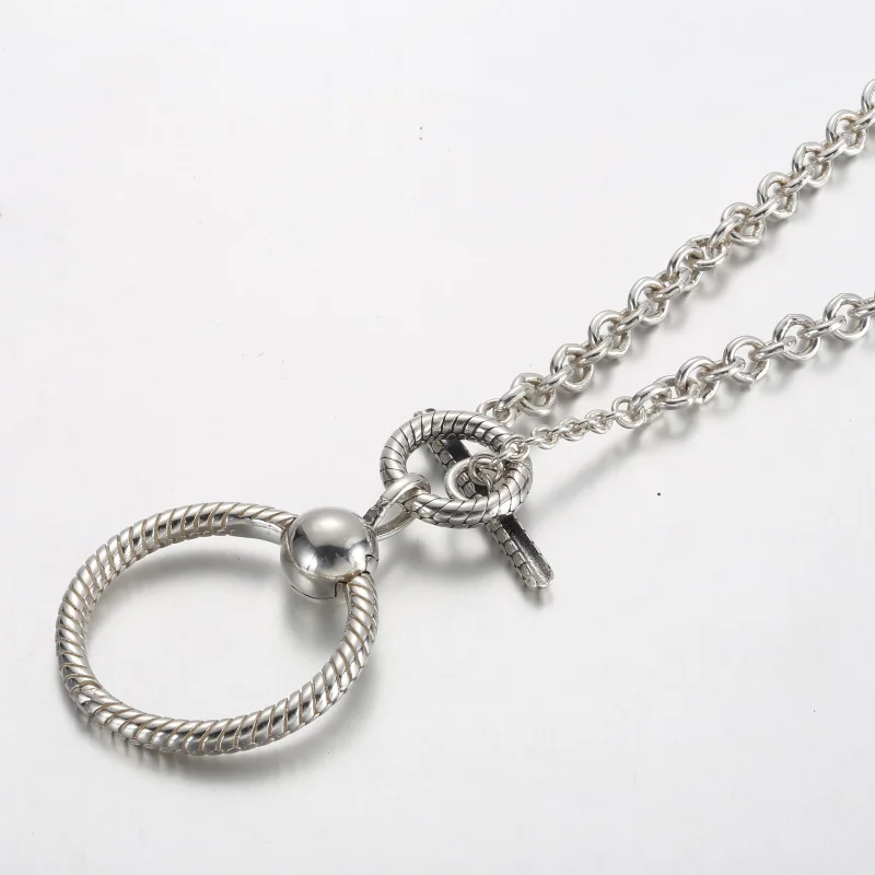 (imagem para) Colar com Barra em T e Pingente O Pandora Moments - 391157C00 - Visualizar 3