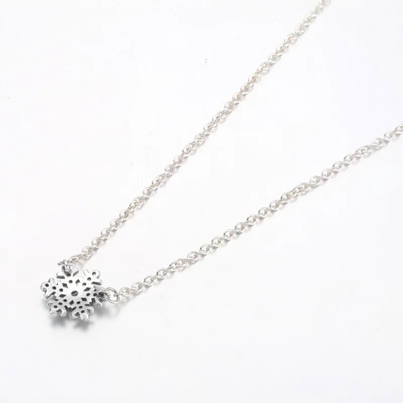 (imagem para) Colar com Pingente de Floco de Neve Brilhante Pandora - 392371C01 - Visualizar 3