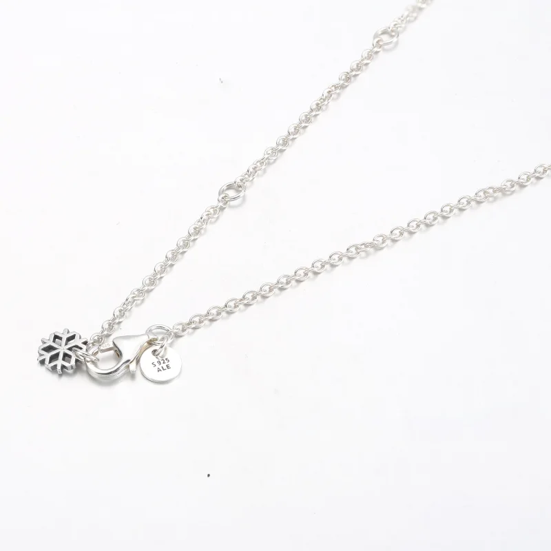 (imagem para) Colar com Pingente de Floco de Neve Brilhante Pandora - 392371C01 - Visualizar 4