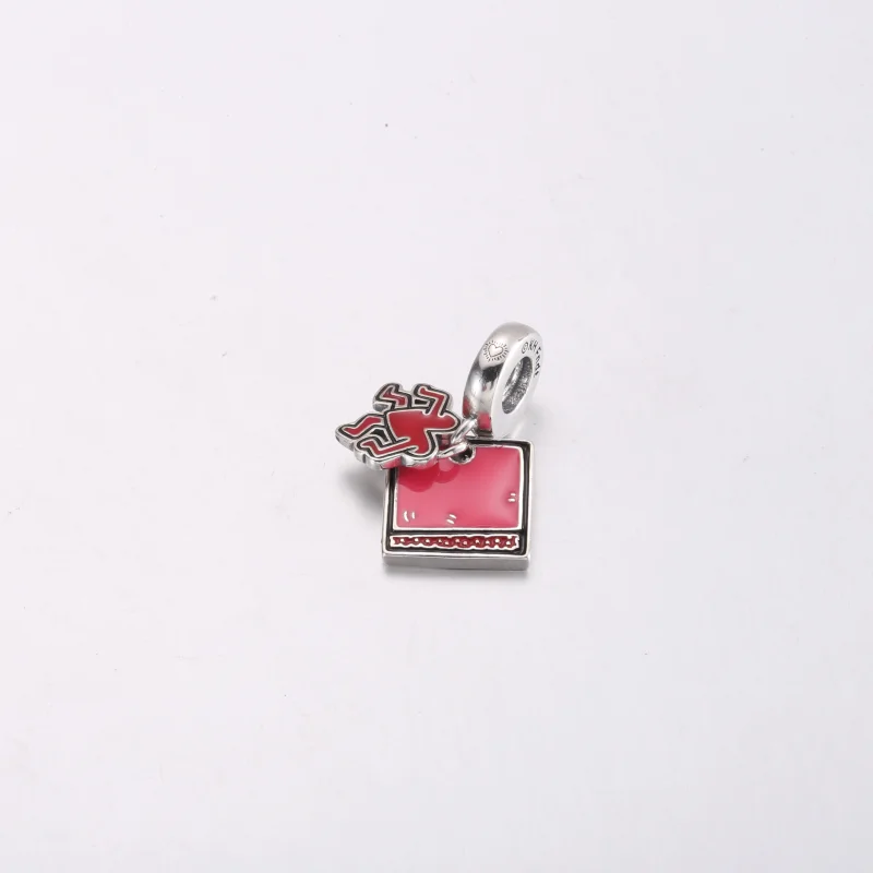 (imagem para) Keith Haring™ x Pandora Charm Duplo Pingente Coração Caminhante - 792216C01 - Visualizar 3