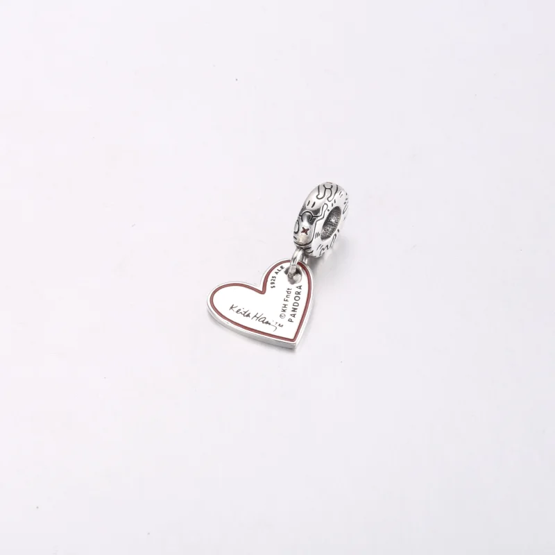 (imagem para) Keith Haring™ x Pandora Pingente Coração Suspenso com Pessoas em Arte Linear - 7 - Visualizar 3