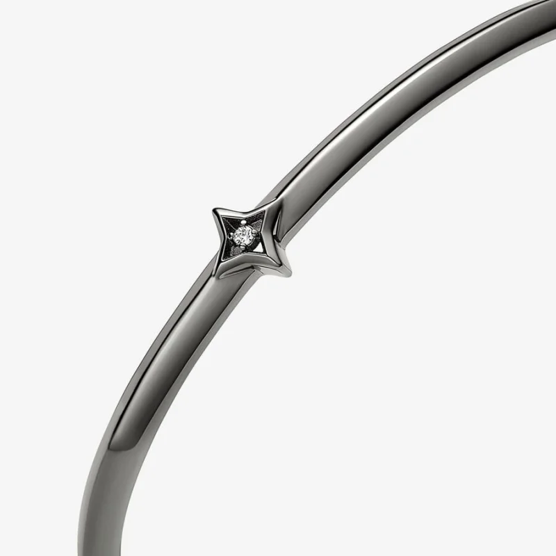 (imagem para) Pandora Bracelete Aberto Estrela Cintilante - 542767C01 - Visualizar 2