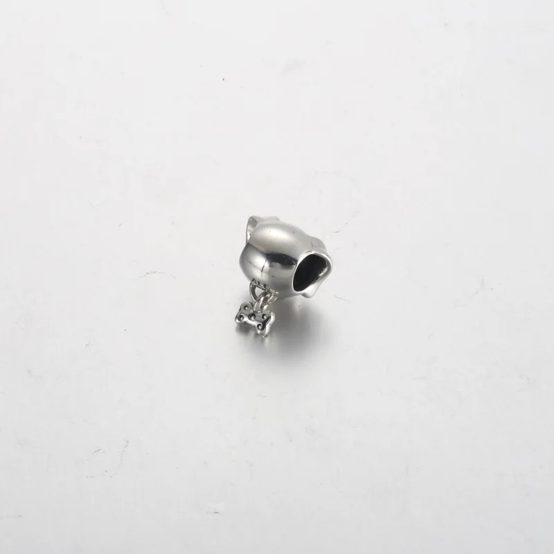 (imagem para) Pandora Charm de Cachorro de Estimação e Osso - 792254C01 - Visualizar 3