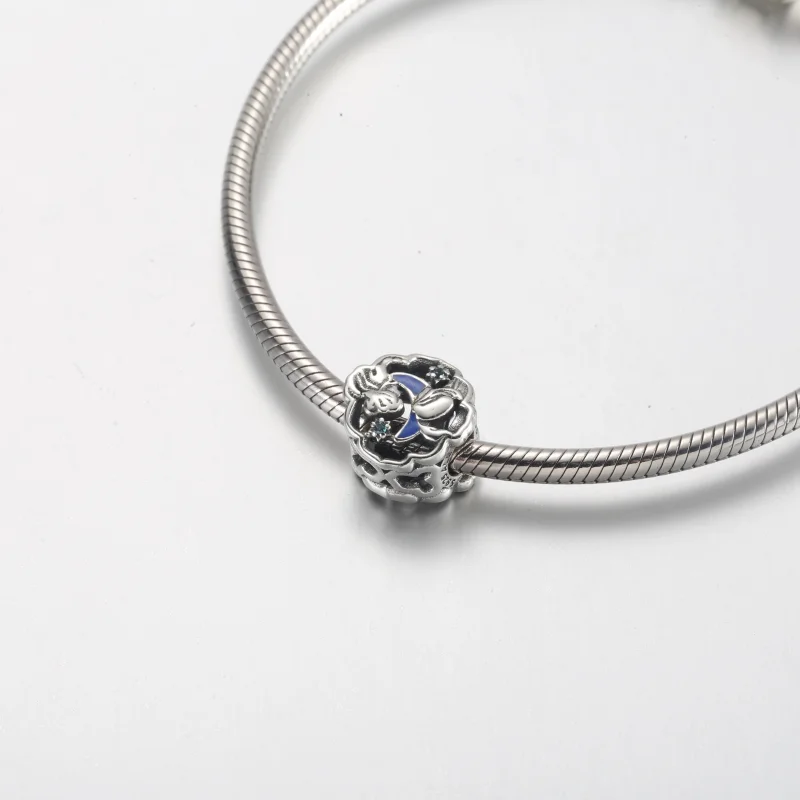 (imagem para) Pandora Disney Aladdin, Princesa Jasmine e Gênio Charm Fosforescente - 792349C01 - Visualizar 5