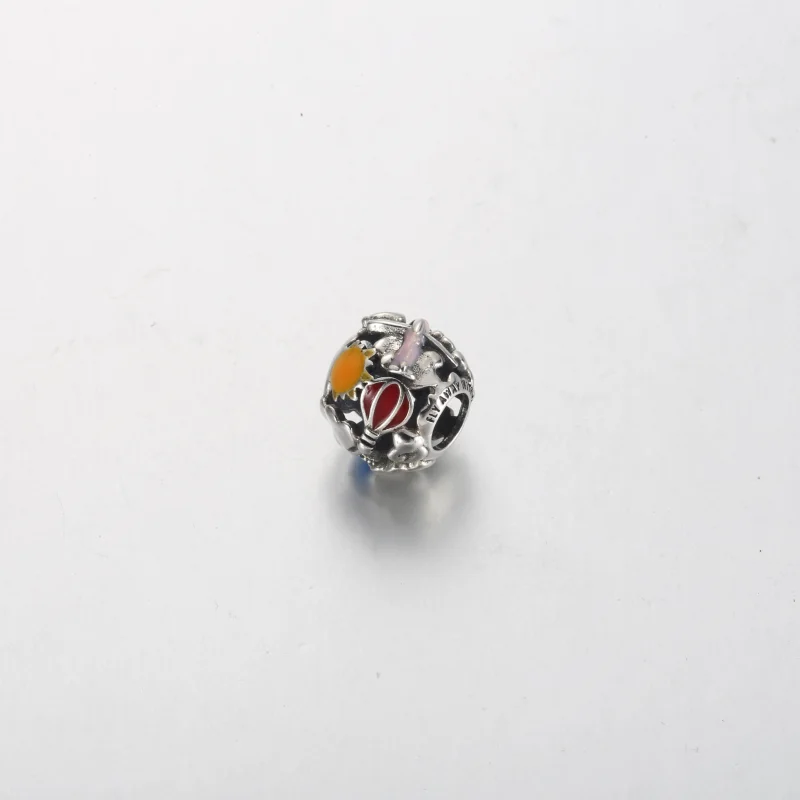 (imagem para) Pandora Fly Away Rainbow Sky & Travel Charm - 791695C01 - Visualizar 2