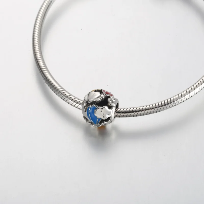 (imagem para) Pandora Fly Away Rainbow Sky & Travel Charm - 791695C01 - Visualizar 5