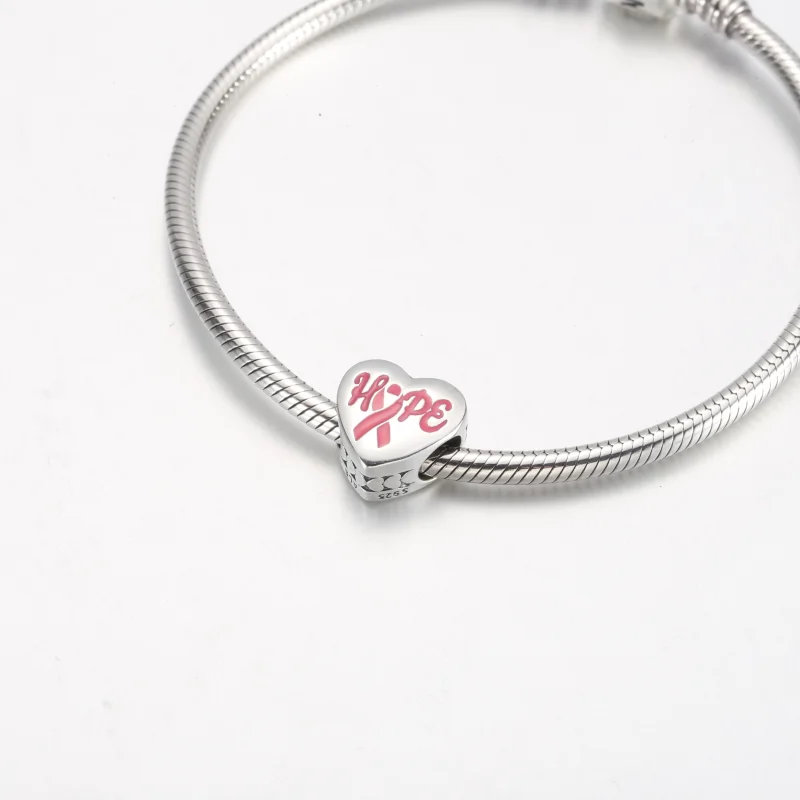 (imagem para) Pandora Hope Pink Ribbon Charm - ENG792015_28 - Visualizar 5
