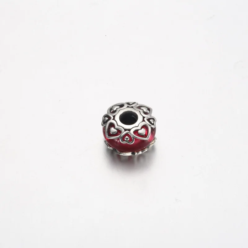 (imagem para) Pandora Reveal Your Love Pink Murano Glass Charm - 791159C00 - Visualizar 3
