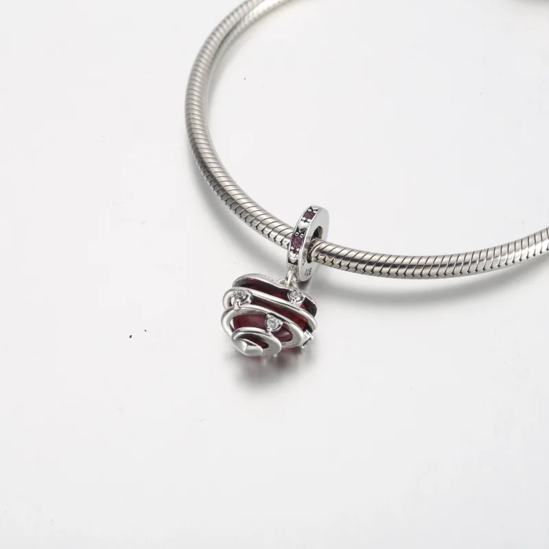 (imagem para) Pandora Revelar Seu Amor Pingente Coração em Espiral - 791131C01 - Visualizar 4