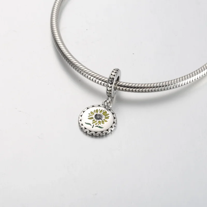 (imagem para) Pandora Sunflower Love For All Charm Pingente - 792018C00_E030 - Visualizar 4